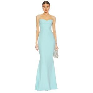 Katie May Sky Blue Yasmin Maxi Dress Gown Women’s US L